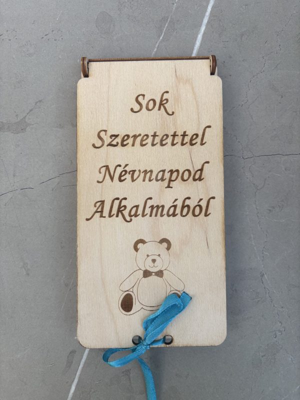 Névnapi pénzátadó doboz