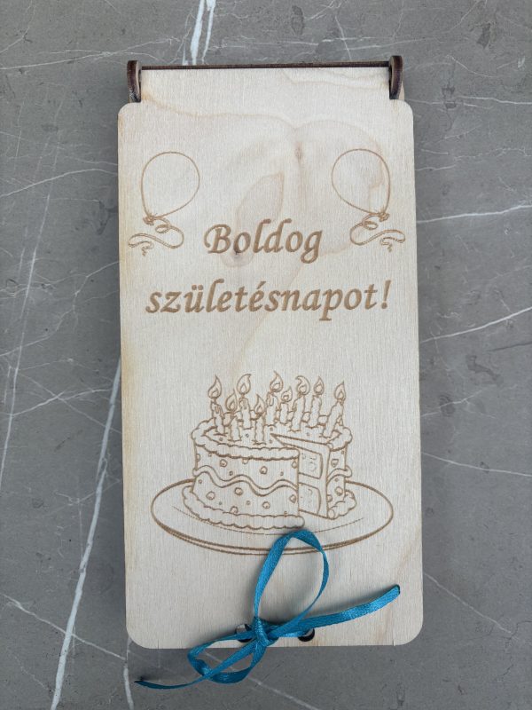 Születésnapi pénzátadó doboz